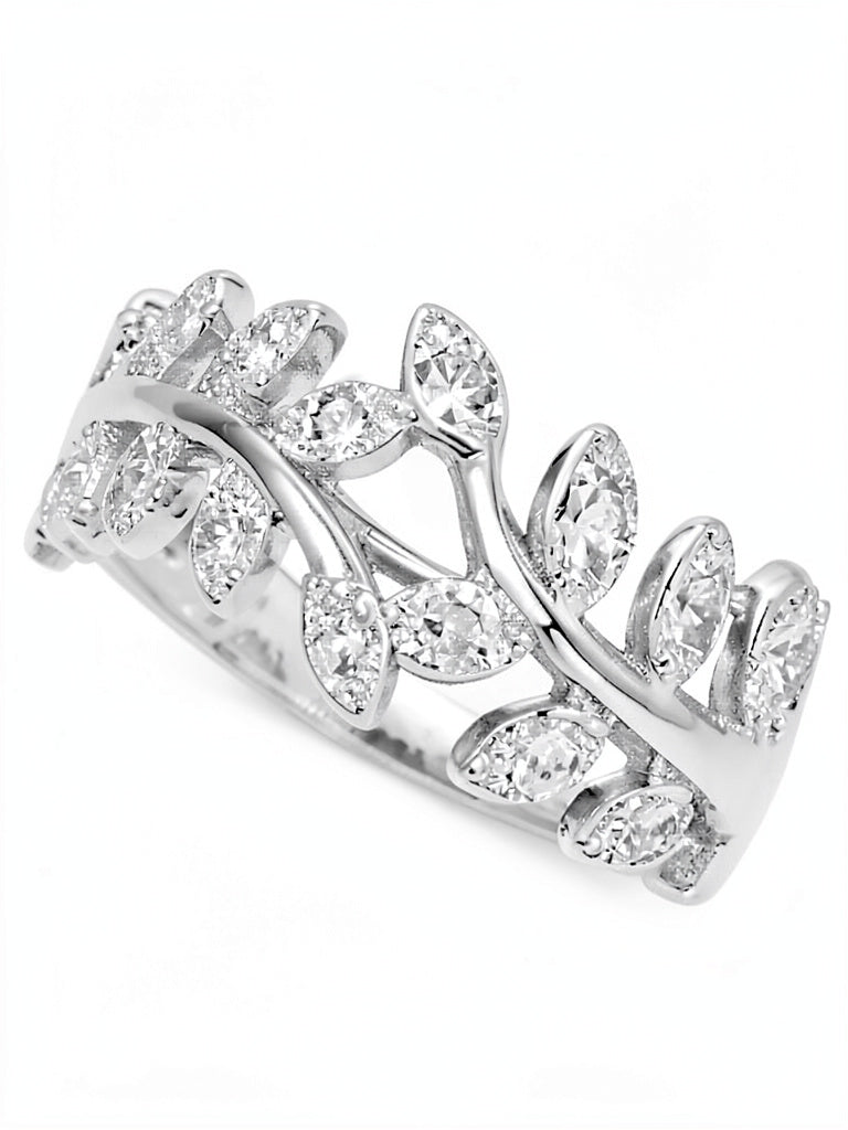 Giani Bernini Cubic Zirconia Vine Ring in Sterling Silver,Size 9