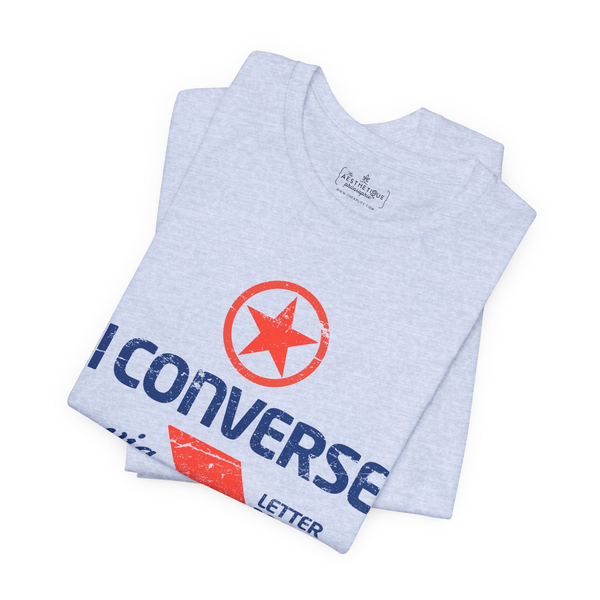 I Converse Via Letterboard - Unisex Jersey Short Sleeve Tee