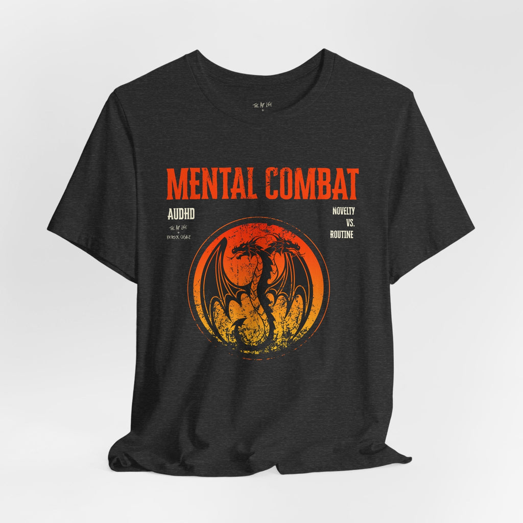 Mental Combat AuDHD Burnout - Adult Unisex Jersey Tee
