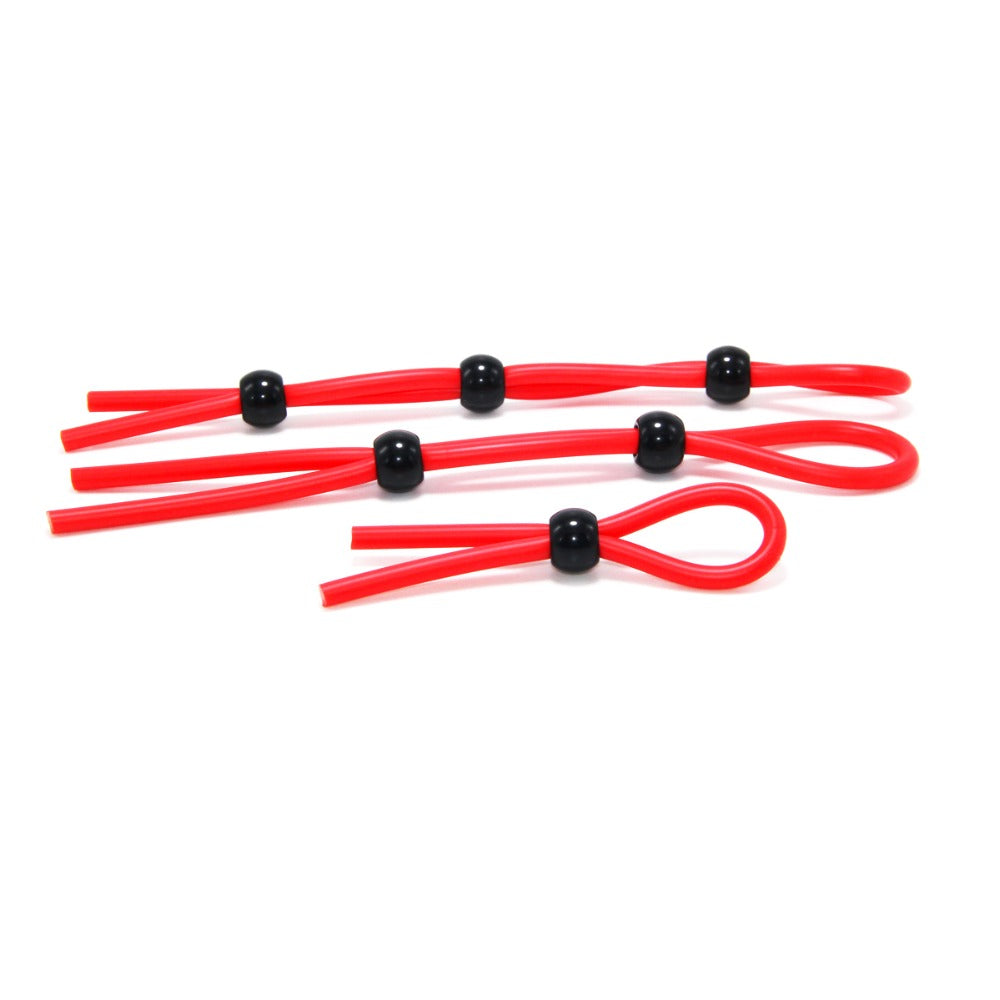 Red Silicone Delay Ring for Couples' Pleasure Use
