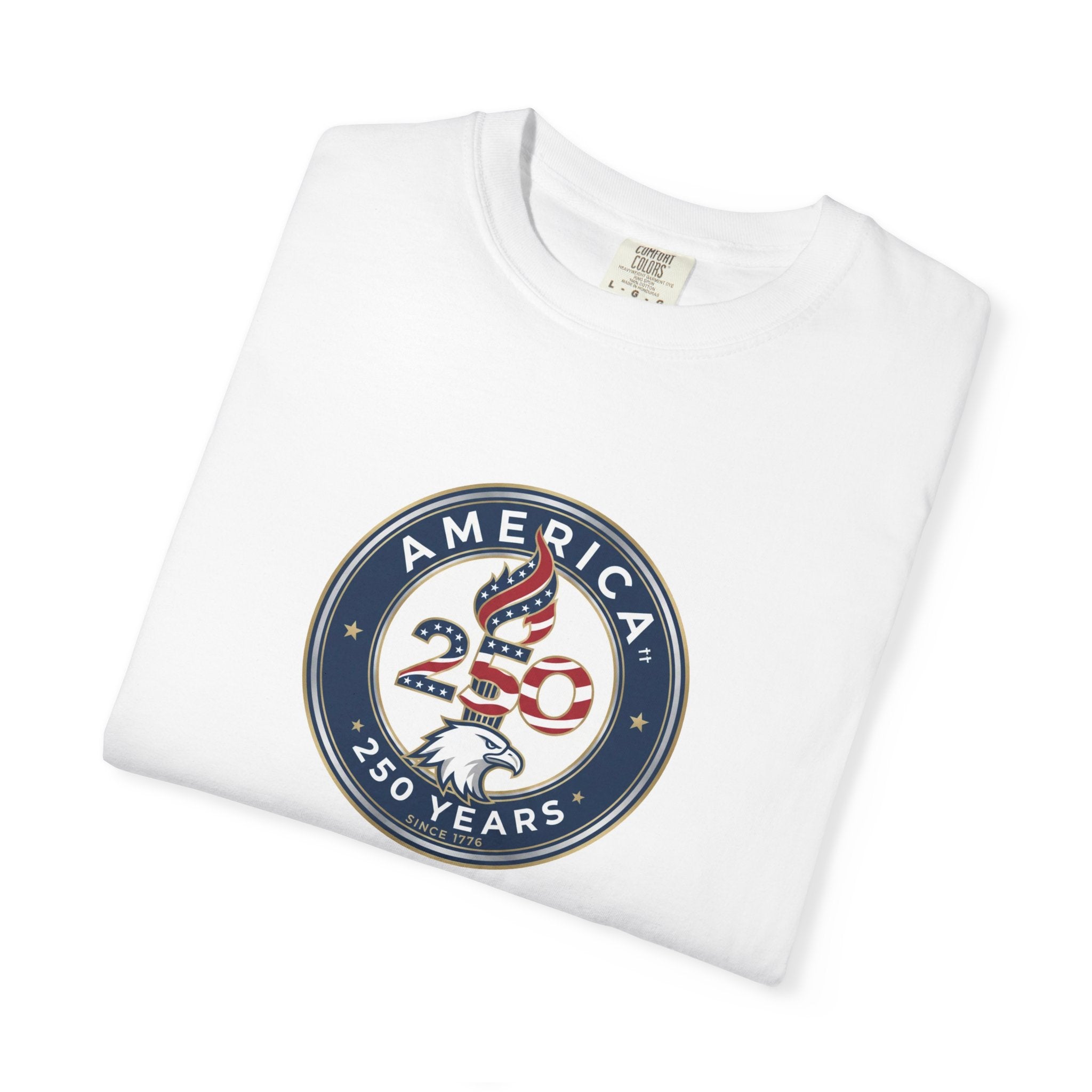 America 250 – “America 250 Years Badge” Happy Birthday USA T-Shirt
