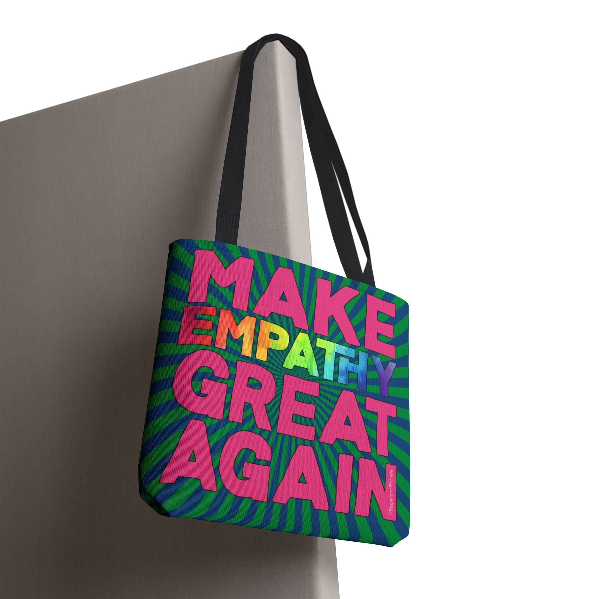 Bespattered Facade Make Empathy Great Again Eco-Friendly Carryall Tote Bag