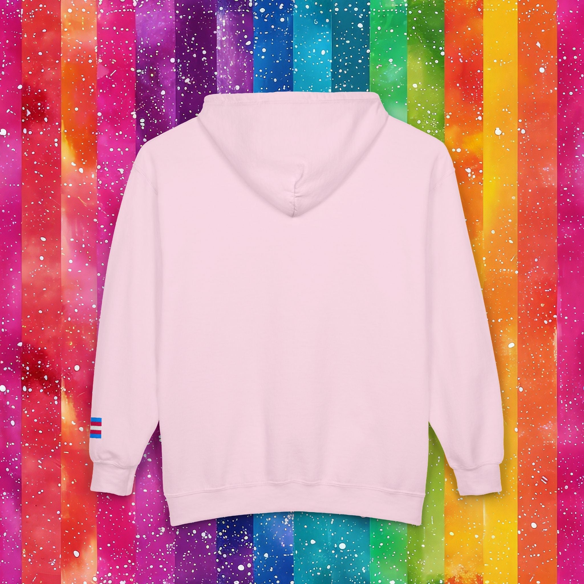 Bespattered Facade Protect the Dolls LGBTQ+ Pride Trans Support Embroidered Full-Zip Hoodie