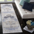 NAAR PAYAS Collection 2X8 Cream / Gold / Medallion Runner Rug