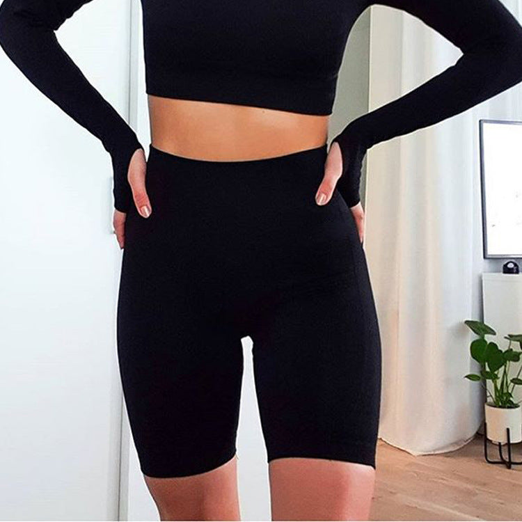 Seamless Long Sleeve Yoga Set for Fitness (New Arrival)