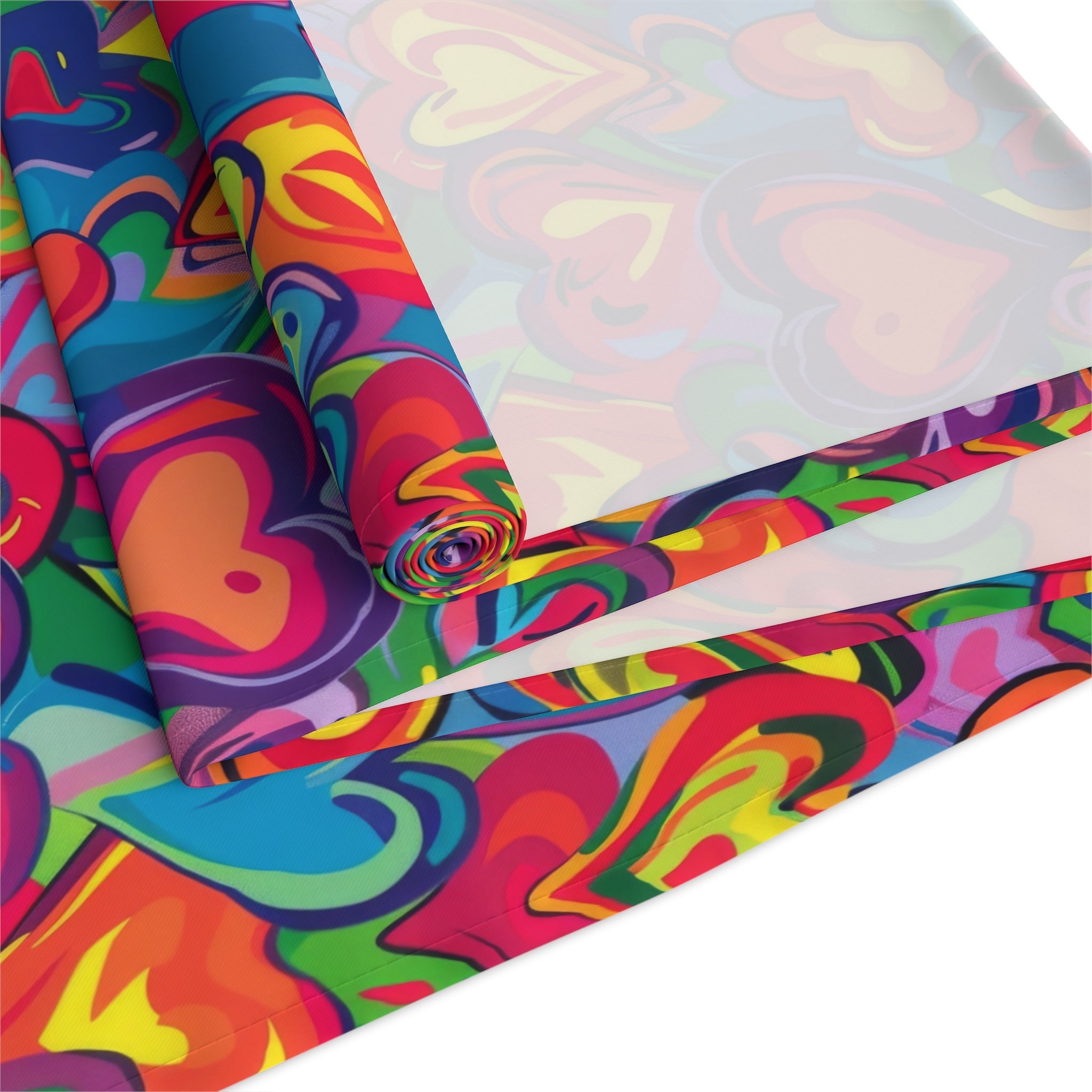 Bespattered Facade Rainbow Hearts Table Runner (2 sizes)