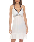 Raviya Sleeveless Flutter-Hem Cover-up, Size Small