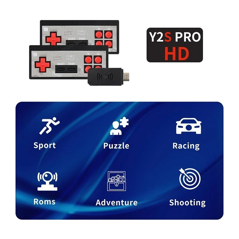 HDMI Game Console Y2S FD600 with Wireless Dual Controllers