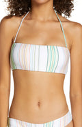 ONeill Dreamland Beach Stripe Bandeau Bikini Top, Size XS