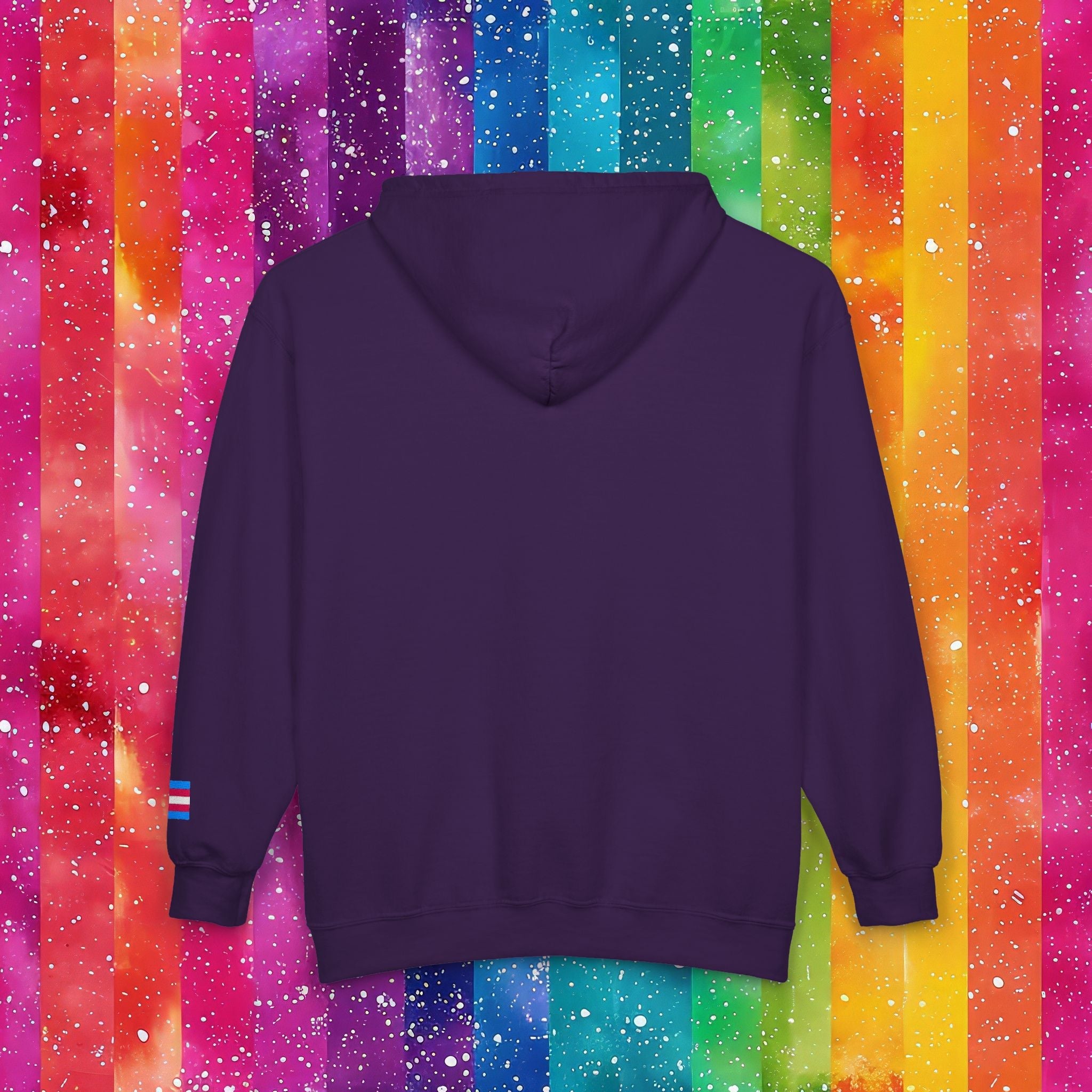 Bespattered Facade Protect the Dolls LGBTQ+ Pride Trans Support Embroidered Full-Zip Hoodie
