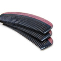Natural Purple Heart Wood and Horn Hair Comb