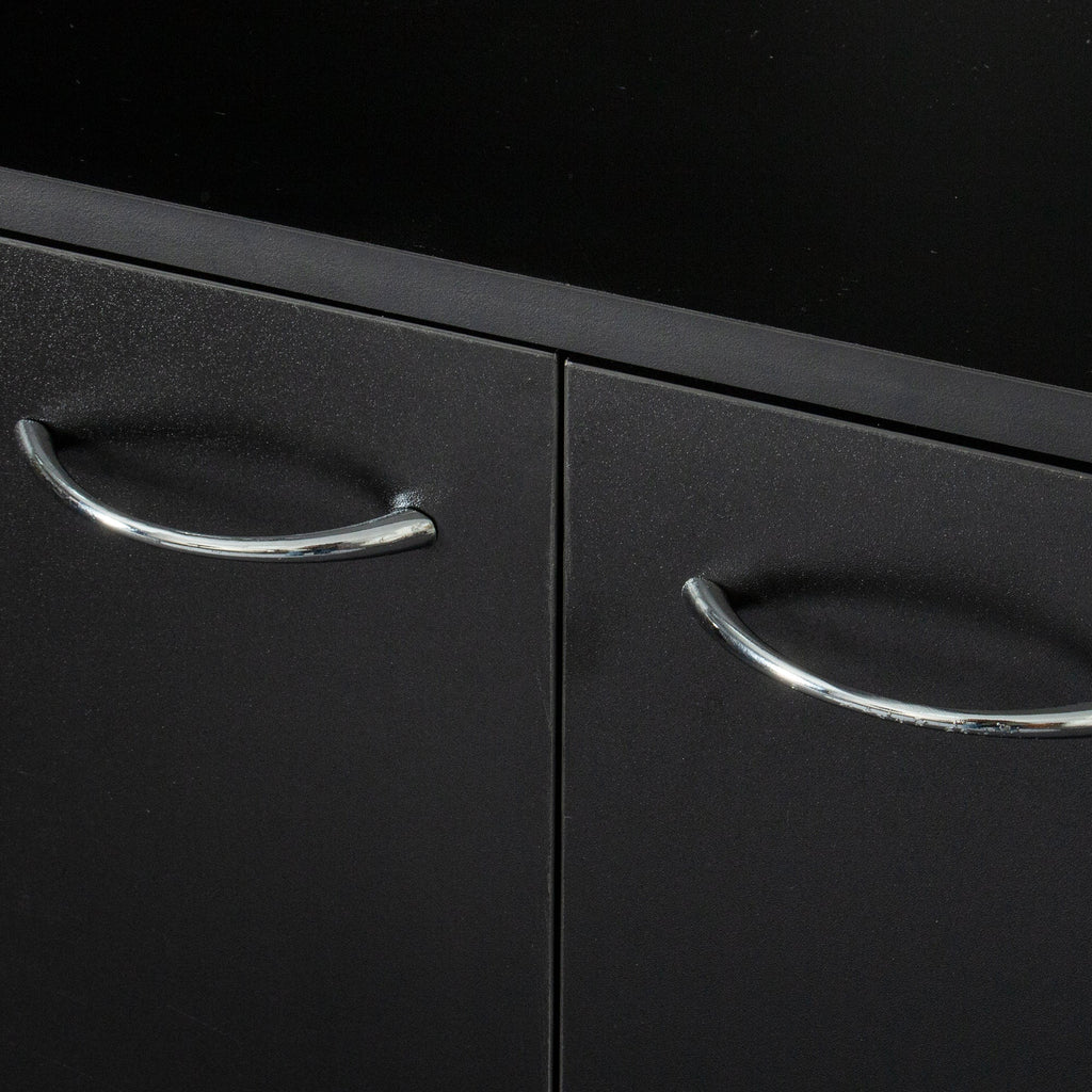 70.87' Tall Wardrobe& Kitchen Cabinet, with 6-Doors, 1-Open Shelves and 1-Drawer for bedroom,Black