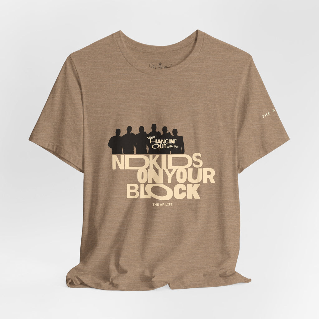 Hangin' Out with the ND Kids on Your Block - Adult Unisex Jersey Tee