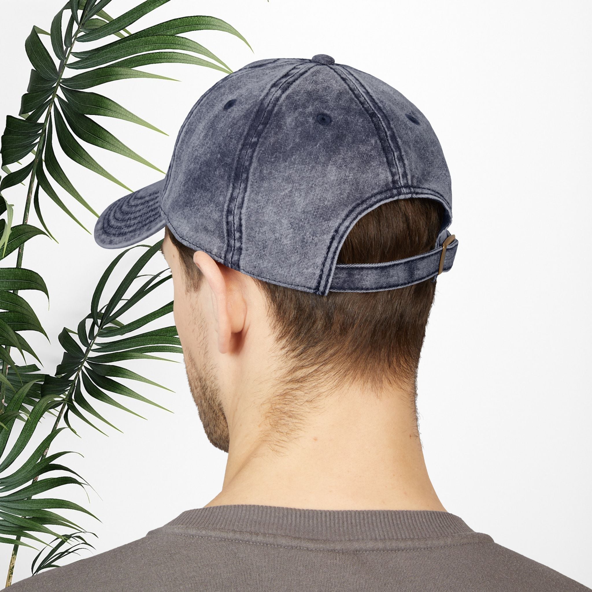 Bespattered Facade "I'm Fine" White Embroidered Vintage Cap