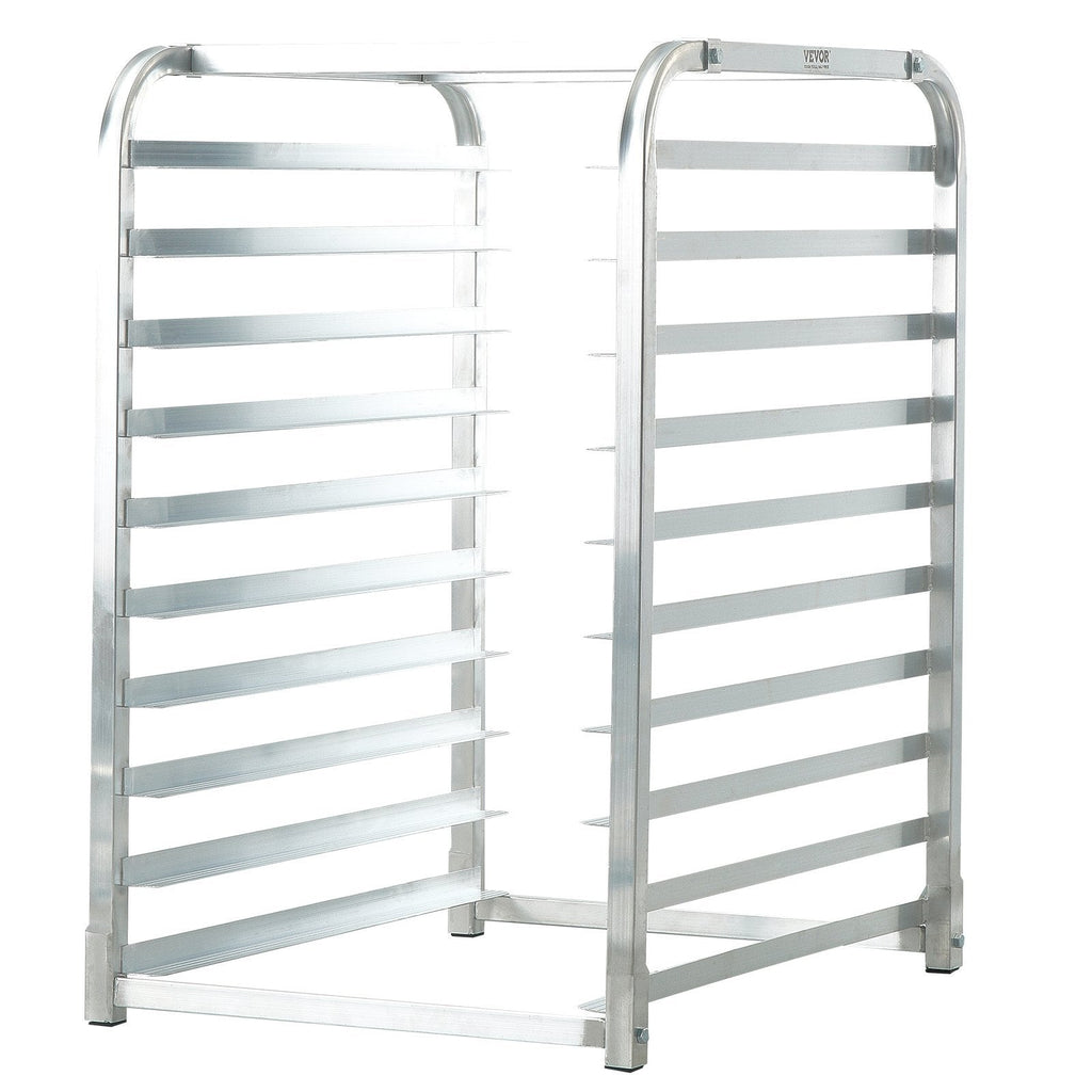 Bun Pan Rack, 10-Tier Commercial Bakery Racks with Brake Wheels, Aluminum Racking Trolley Storage for Half & Full Sheet, Speed Rack For Kitchen Home, Bread Baking Equipment, 26'L x 20.3'W x 39'H