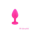 Silicone Anal Plug with Diamonds for Backdoor Pleasure