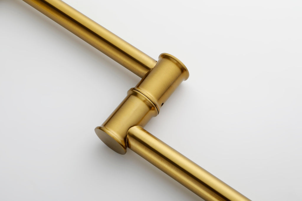Wall mounted Pot Filler Faucet, Modern Brass Pot Filler Two-Attachment Wall Mount Folding Kitchen Pot Filler Swing Arm