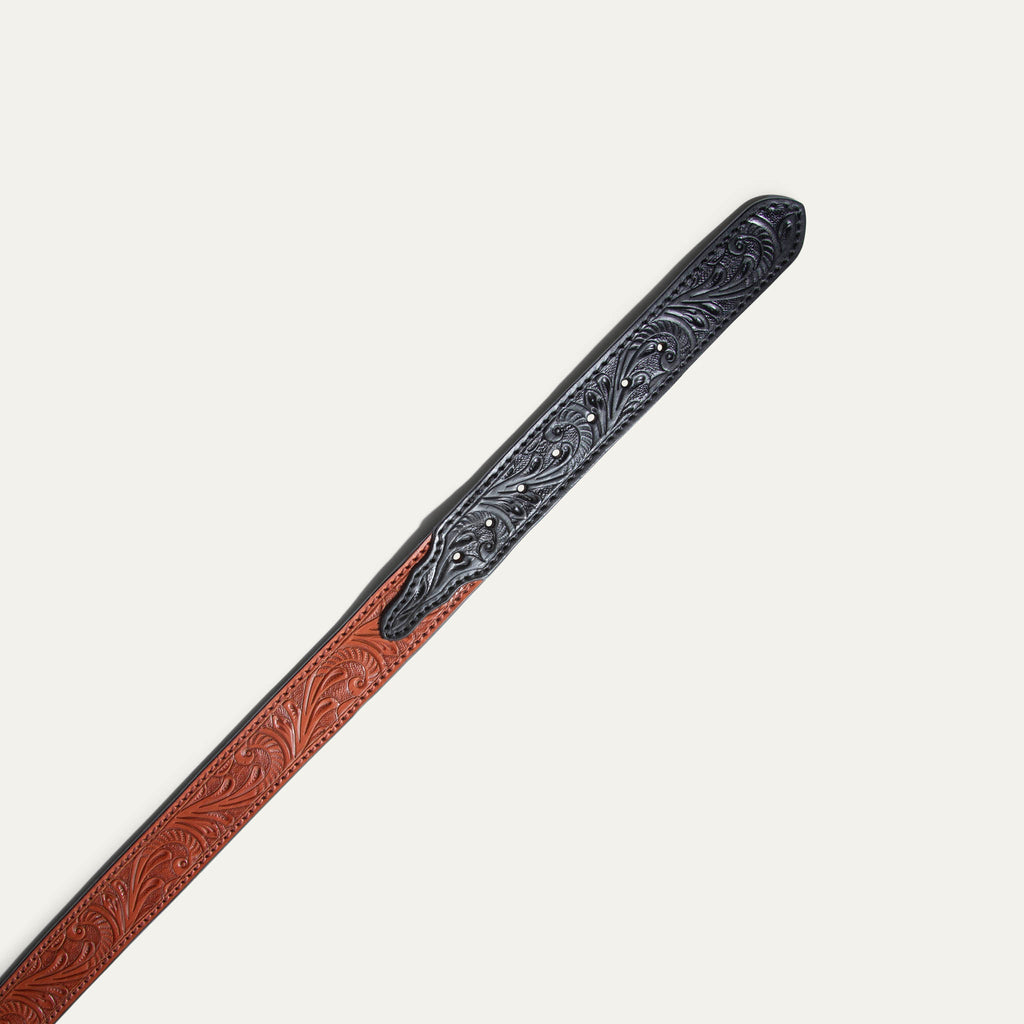Hand-Tooled Western Billet Belt