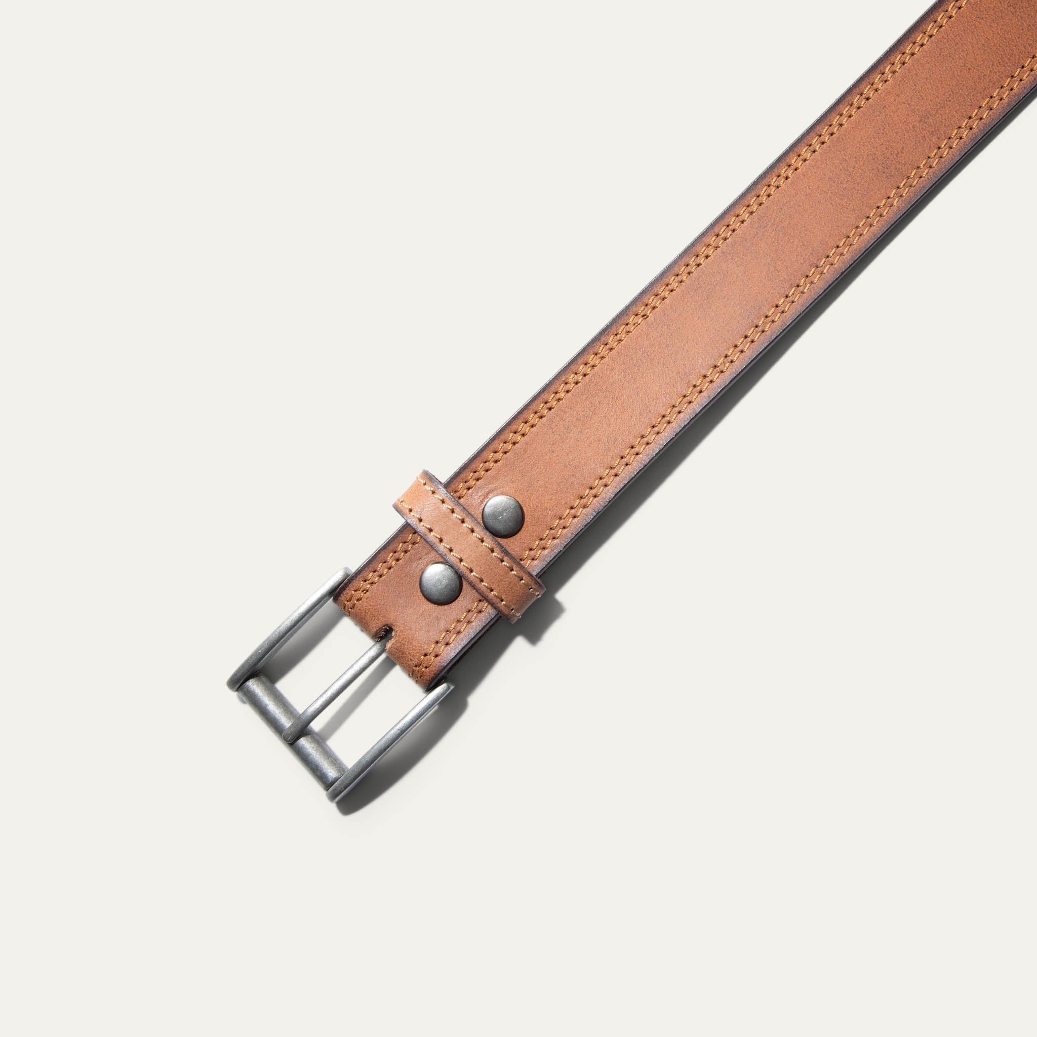 Double Stitch Antique Edge Work Belt