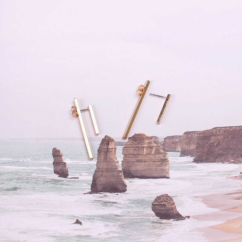 Creative Minimalist Double Line Earrings