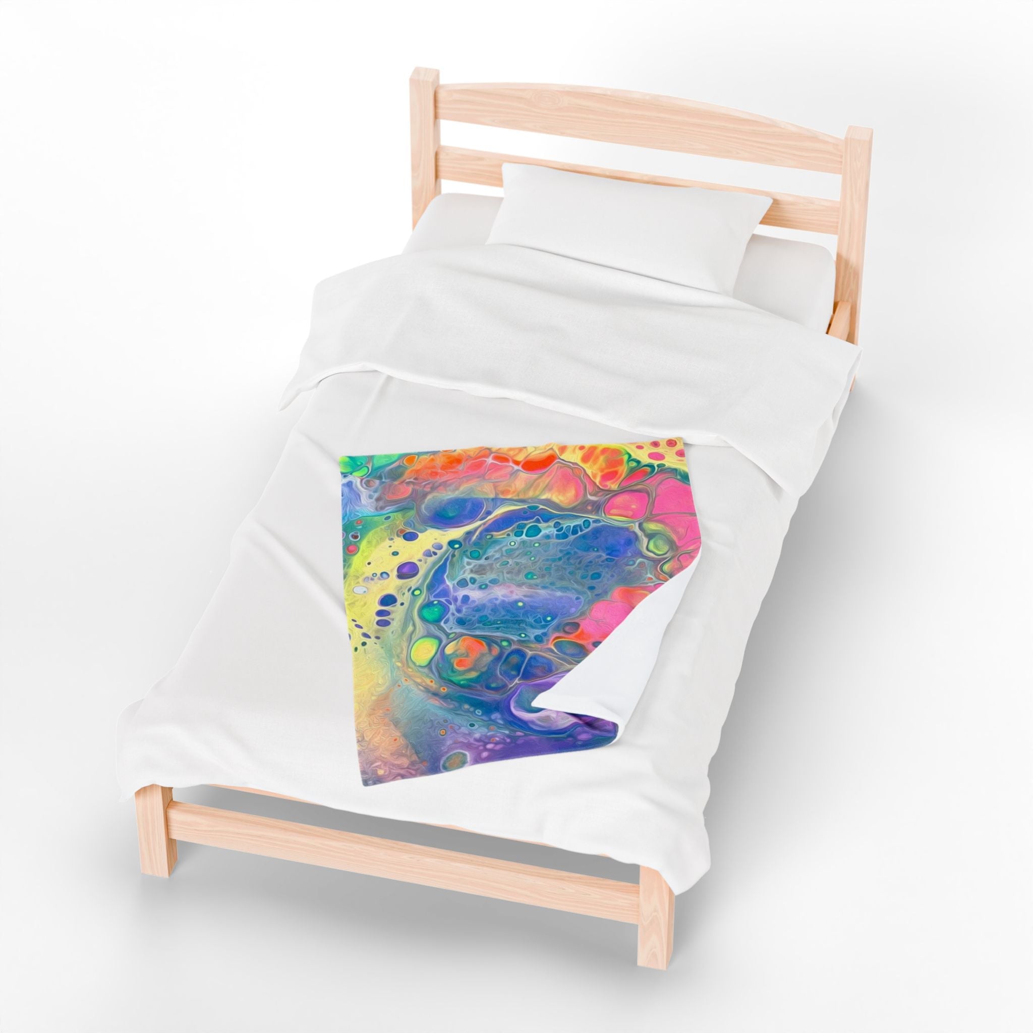 Bespattered Facade Unicorn Velveteen Plush Blanket | 3 Sizes