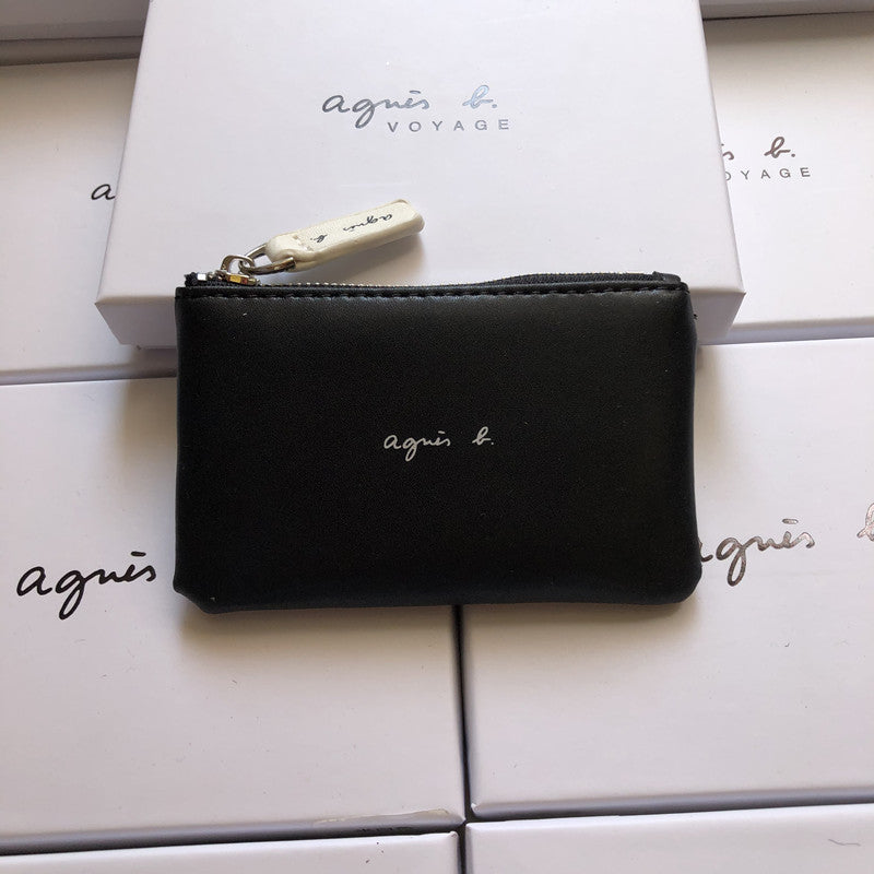 Simple Horizontal Clutch Bag and Coin Purse