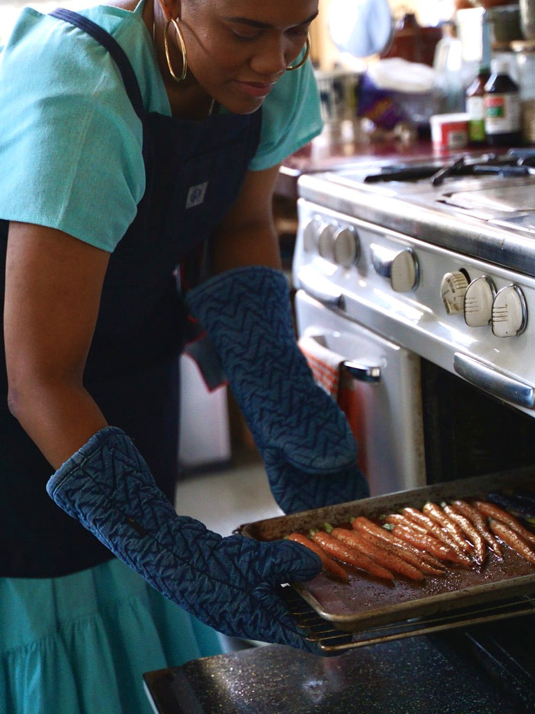 EL HERRINGBONE OVEN MITT (LARGE)
