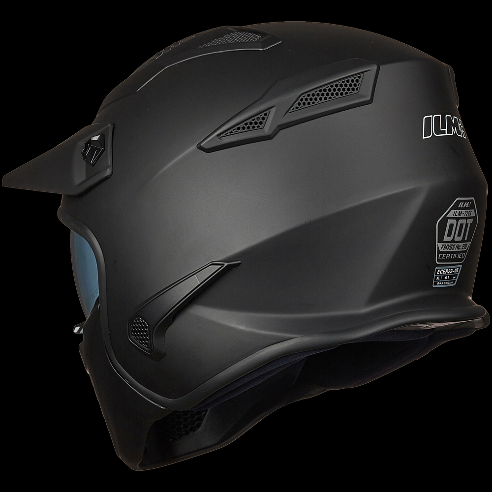 ILM Open Face Motorcycle 3/4 Half Helmet Model 726X