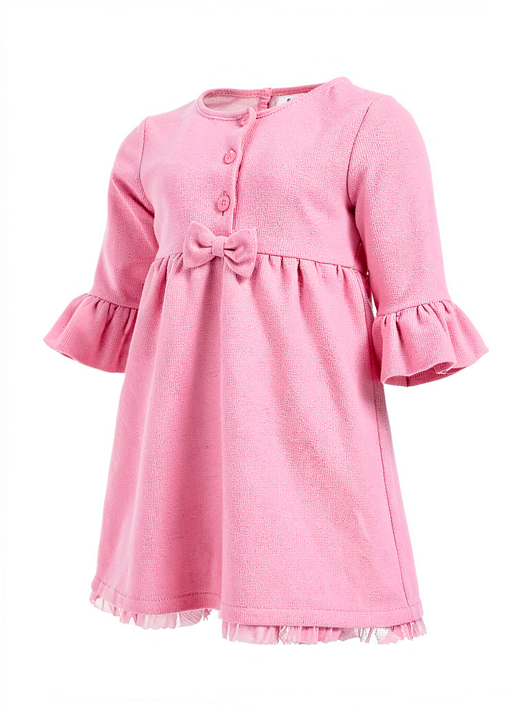 First Impressions Baby Girls Ponte-Knit Bow Dress, Size 3/6 Months