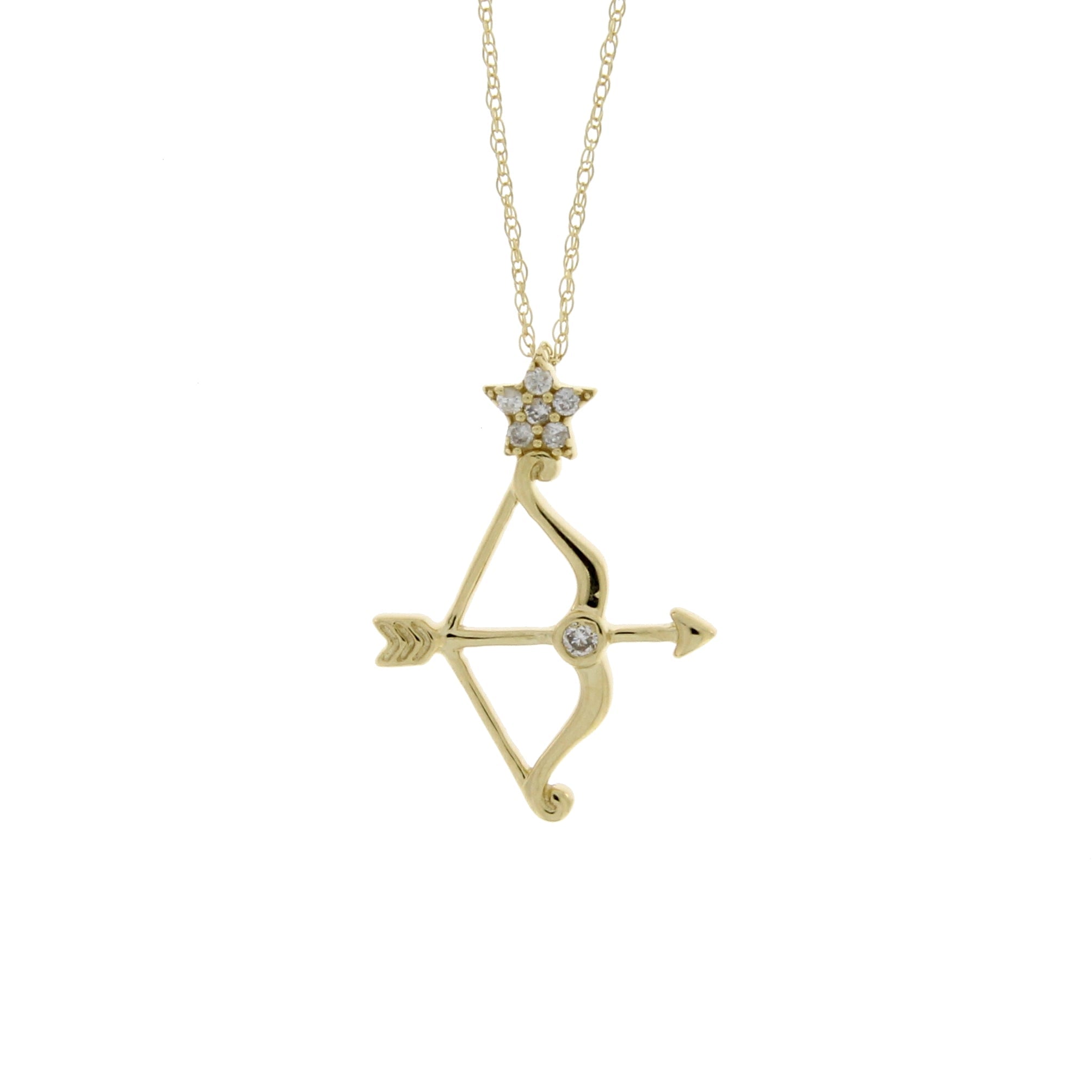 .07ct Diamond Fashion Pendants 14KT Yellow Gold