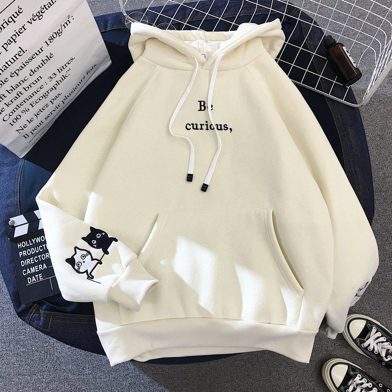 2020 New Thick Women's Hoodie - Loose Fit for Students