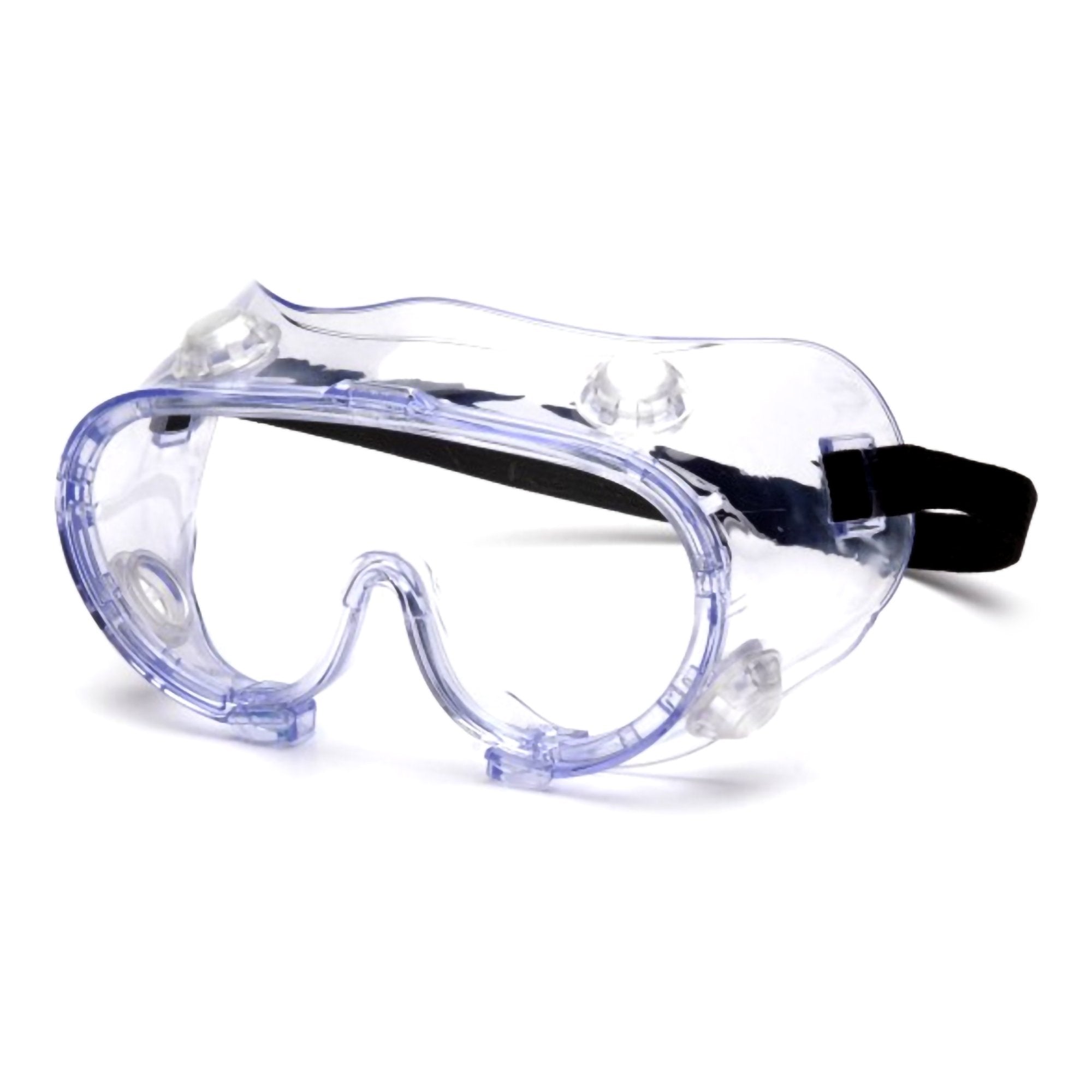 Protective Goggles Pyramex® Fit Over Uncoated Clear Tint Polycarbonate Lens Clear Frame Elastic Strap One Size Fits Most G205