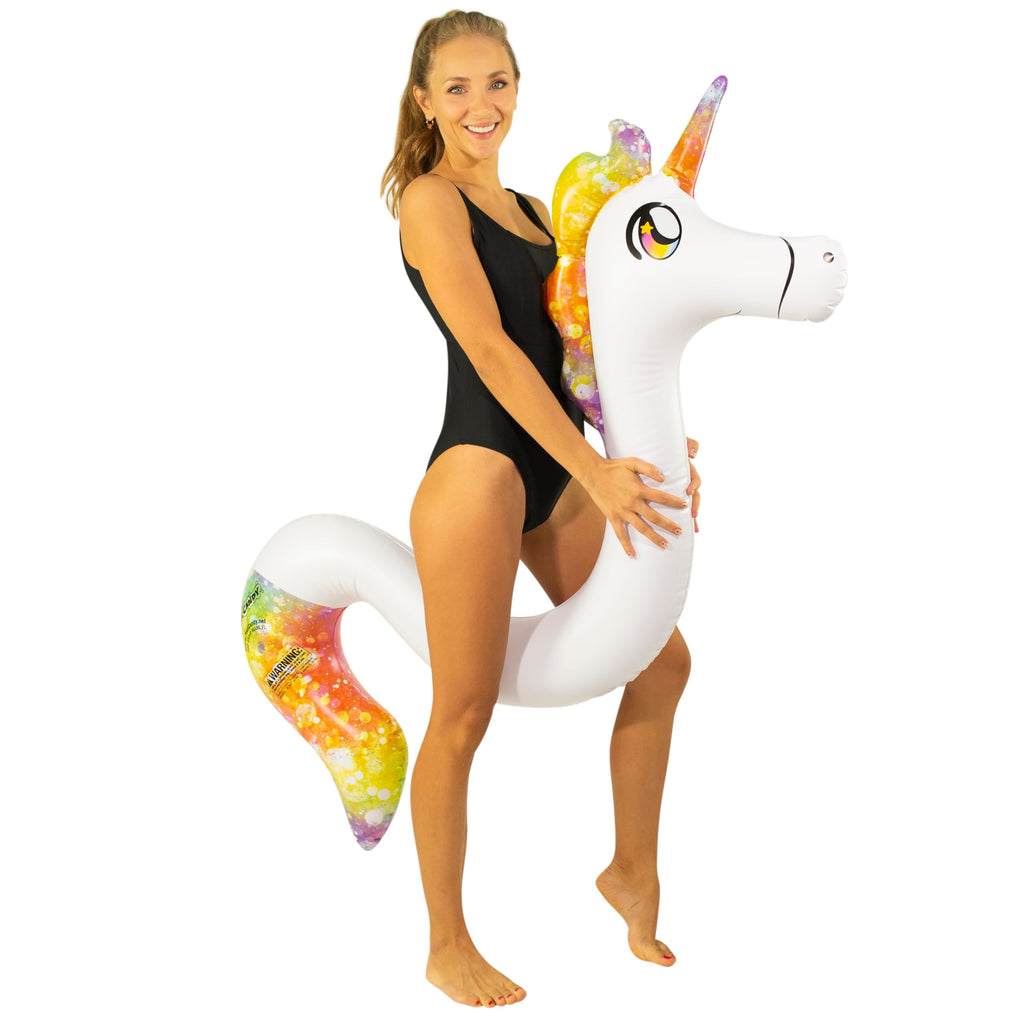 PoolCandy Inflatable Animal Swim Noodles (Unicorn)