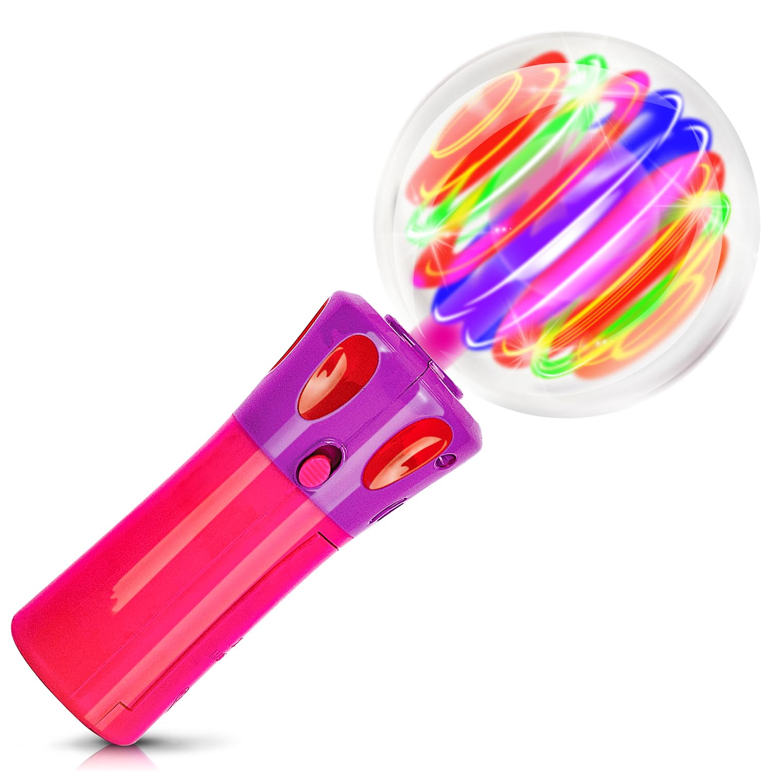 ArtCreativity Light Up Wand for Kids - LED Light Up Toy Wand for Boys and Girls - Unique Spinning Light Up Toy - Batteries Included - Sensory Toys for Kids with Autism - LED Magic Ball Wand