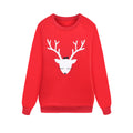 Christmas Family Matching Red Hoodie with Deer Print