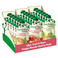 Beech-Nut Baby Food Variety Pack Fruit & Root Veggie Blends Baby Food Pouches Fruit & Veggie Purees 3.5oz (18 Pack)