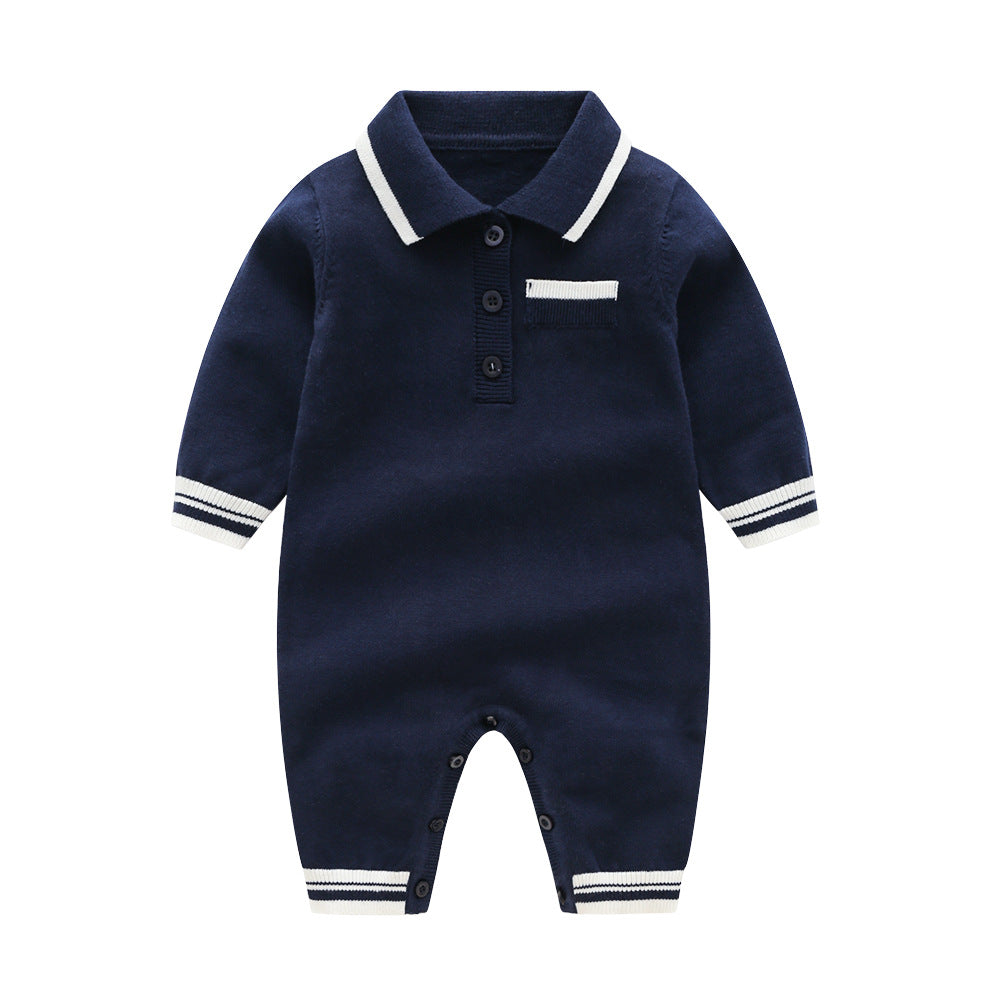 New Autumn Knitted Romper for Babies in Multiple Colors