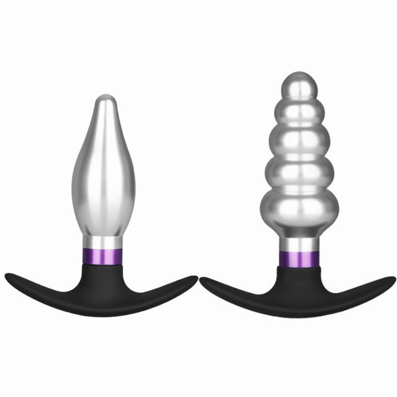 Silicone and Metal Anal Plug for Adult Pleasure