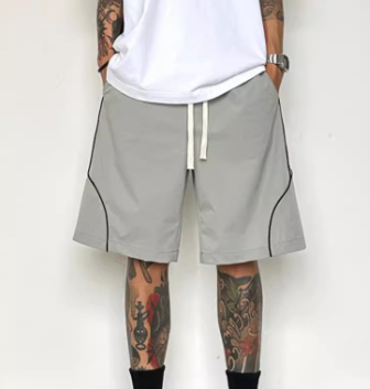 Loose Casual Five-point Stripe Overalls Shorts Pants