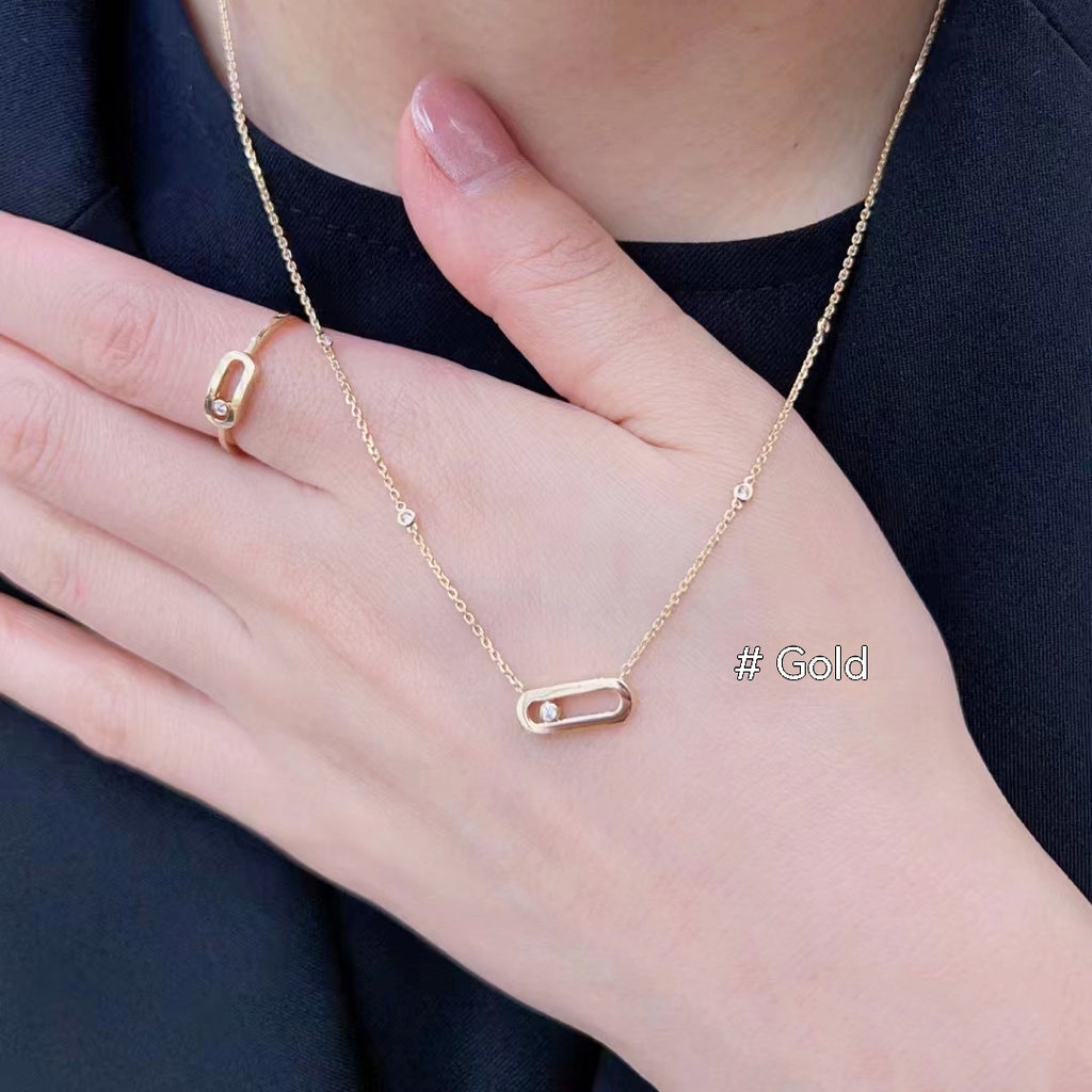 Geometric Pendant Clavicle Chain for Women