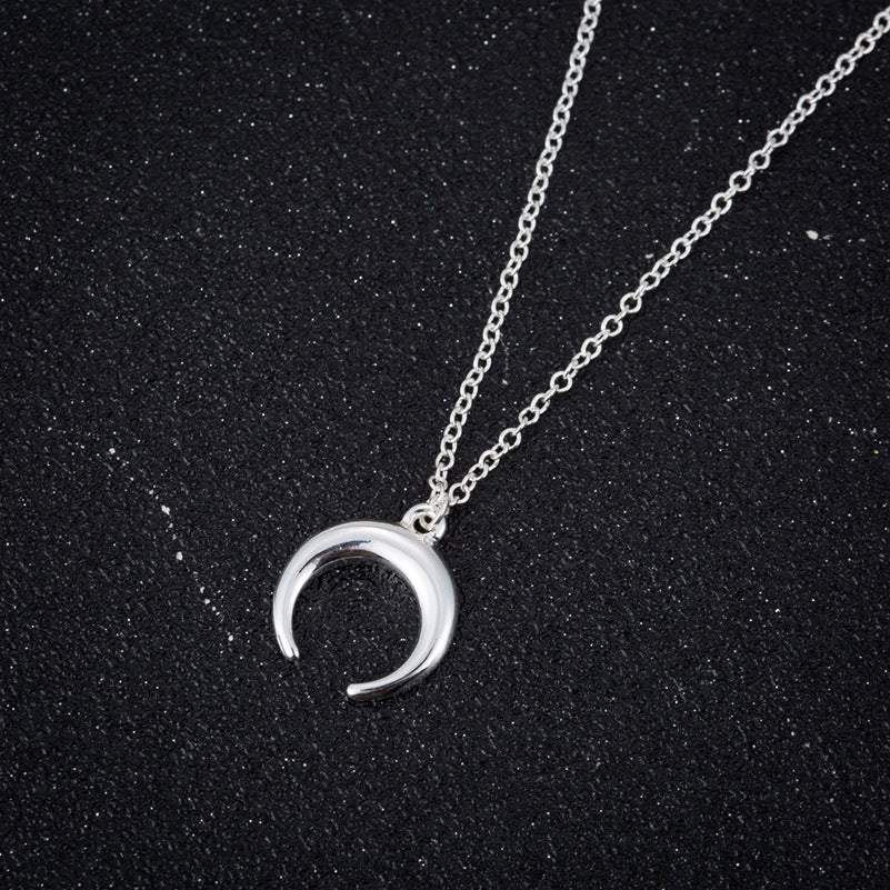 Crescent Moon Bracelet, Star Necklace, Face Earrings