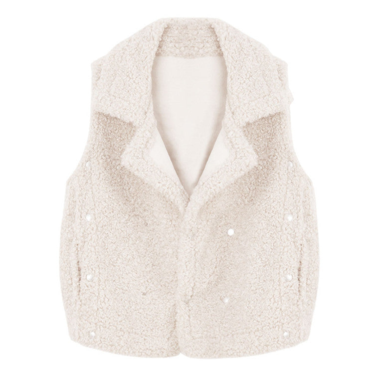 New Women's Autumn Korean Style Thick Loose Vest Top