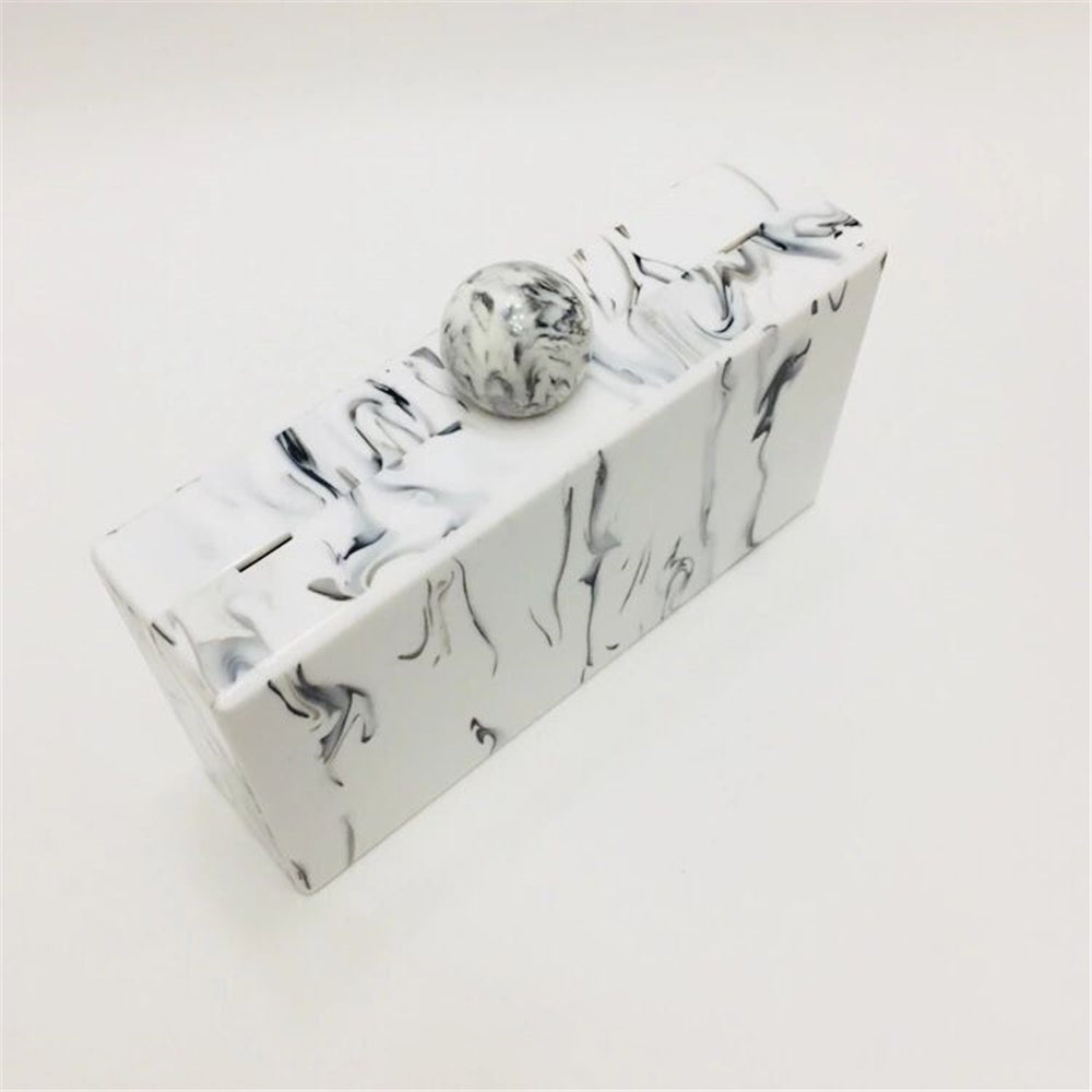 Stylish Marble Acrylic Clutch Purse for Women