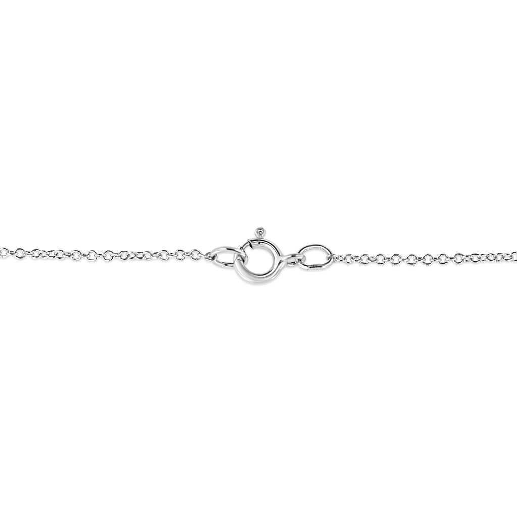 .925 Sterling Silver Pave-Set Diamond Accent Heart Shape 18" Pendant Necklace (I-J Color, I1-I2 Clarity)