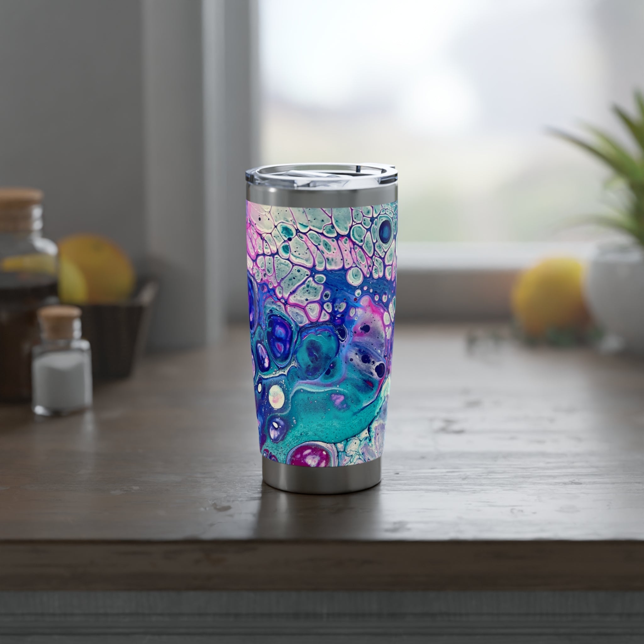 Bespattered Facade Galaxy Vagabond Spill-Resistant Lid Stainless-Steel Tumbler 20oz