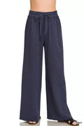 Zenana French Terry Wide Leg Sweatpants