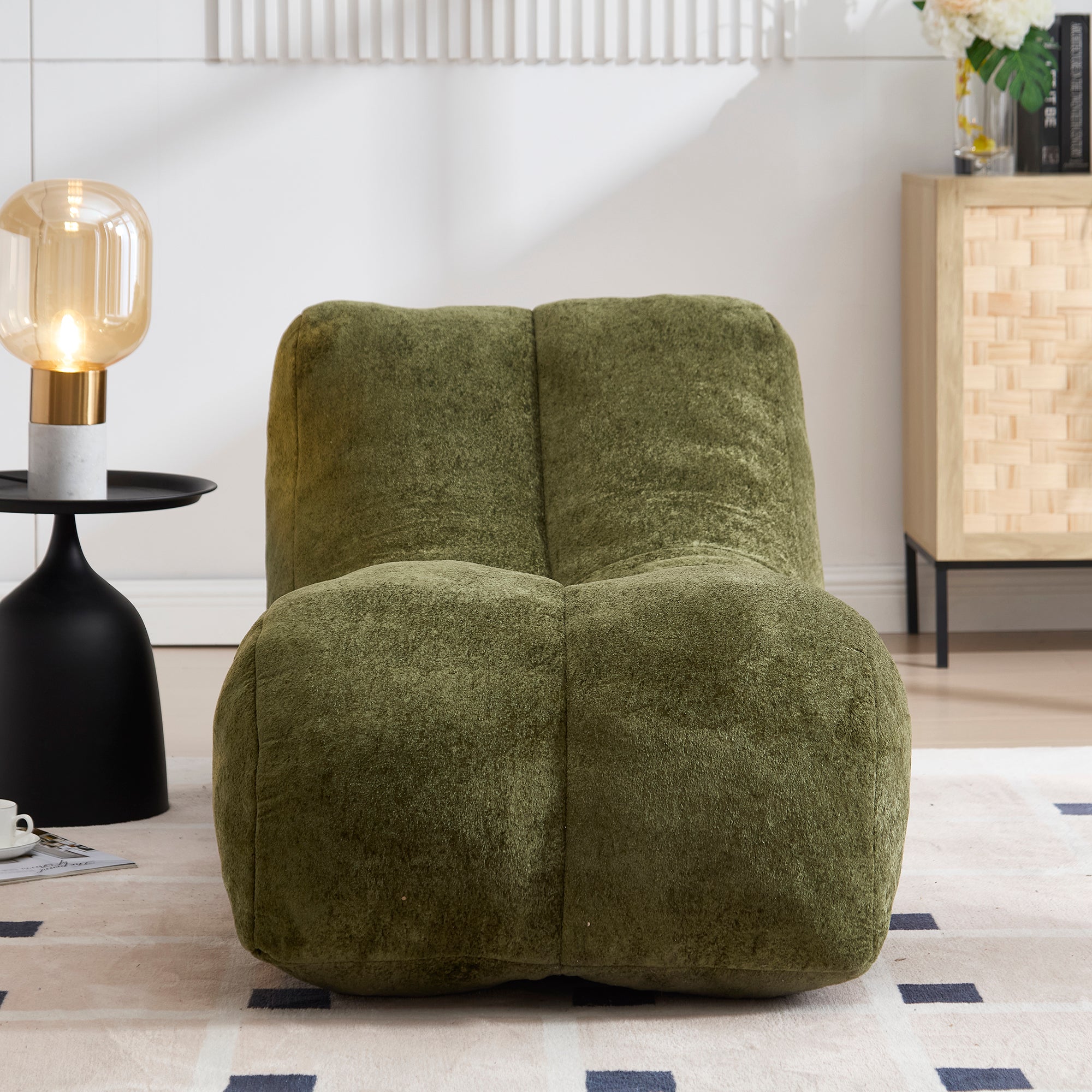 Creative Bean Bag Sofa Chair for Adults with High-Quality Sponge Filling and Polyester Fiber,59x30x23.6 inches