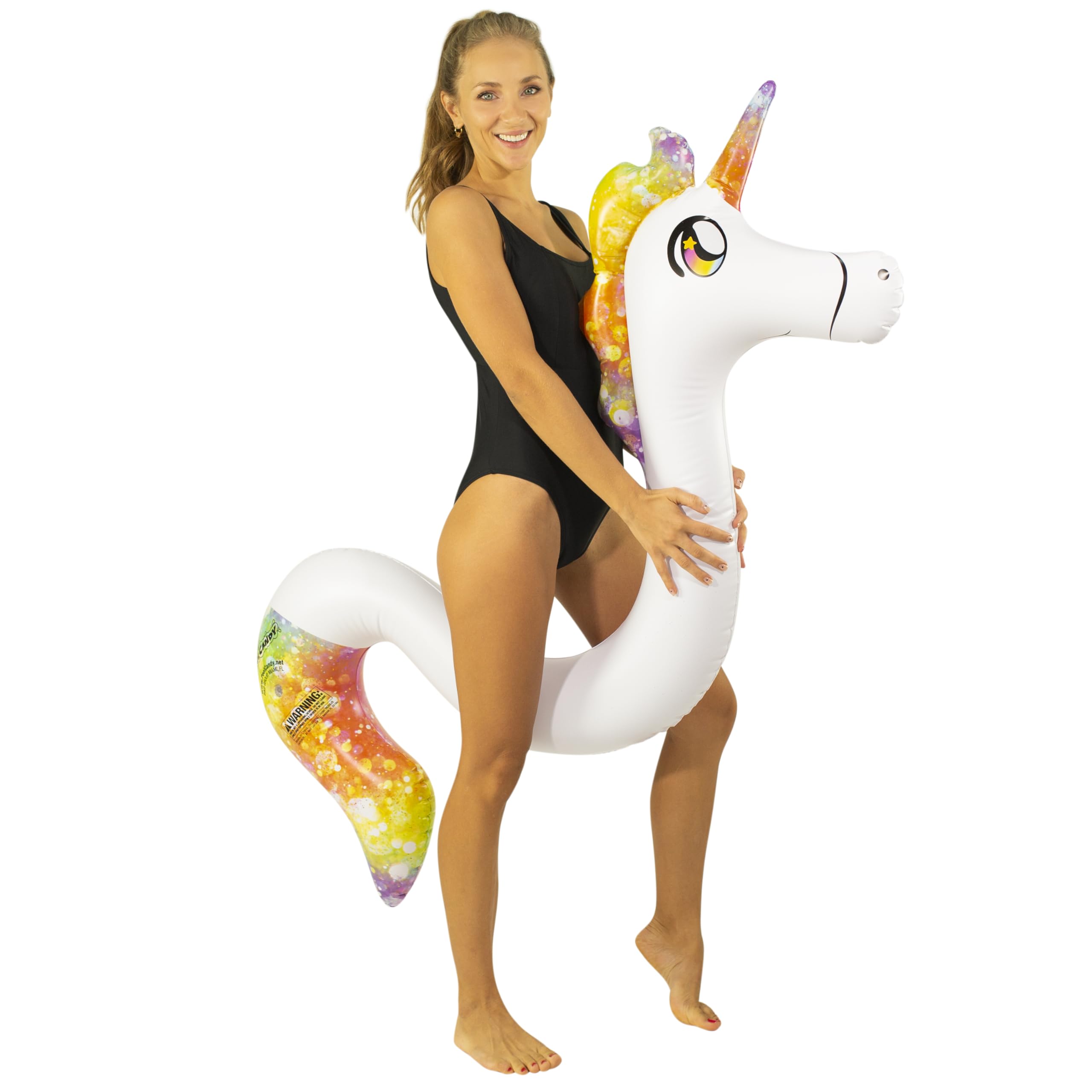 PoolCandy Inflatable Animal Swim Noodles (Unicorn)