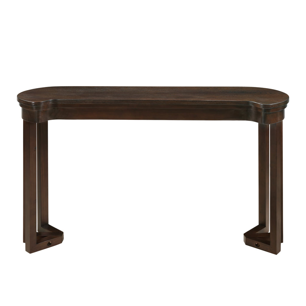 4 Piece Bar Table Set with3 PU Upholstered Bar Stools, Breakfast Table with 3 Padded Stools Solid Wood Counter Height Dining Table Set for Living Room, Dining Room.  Espresso
