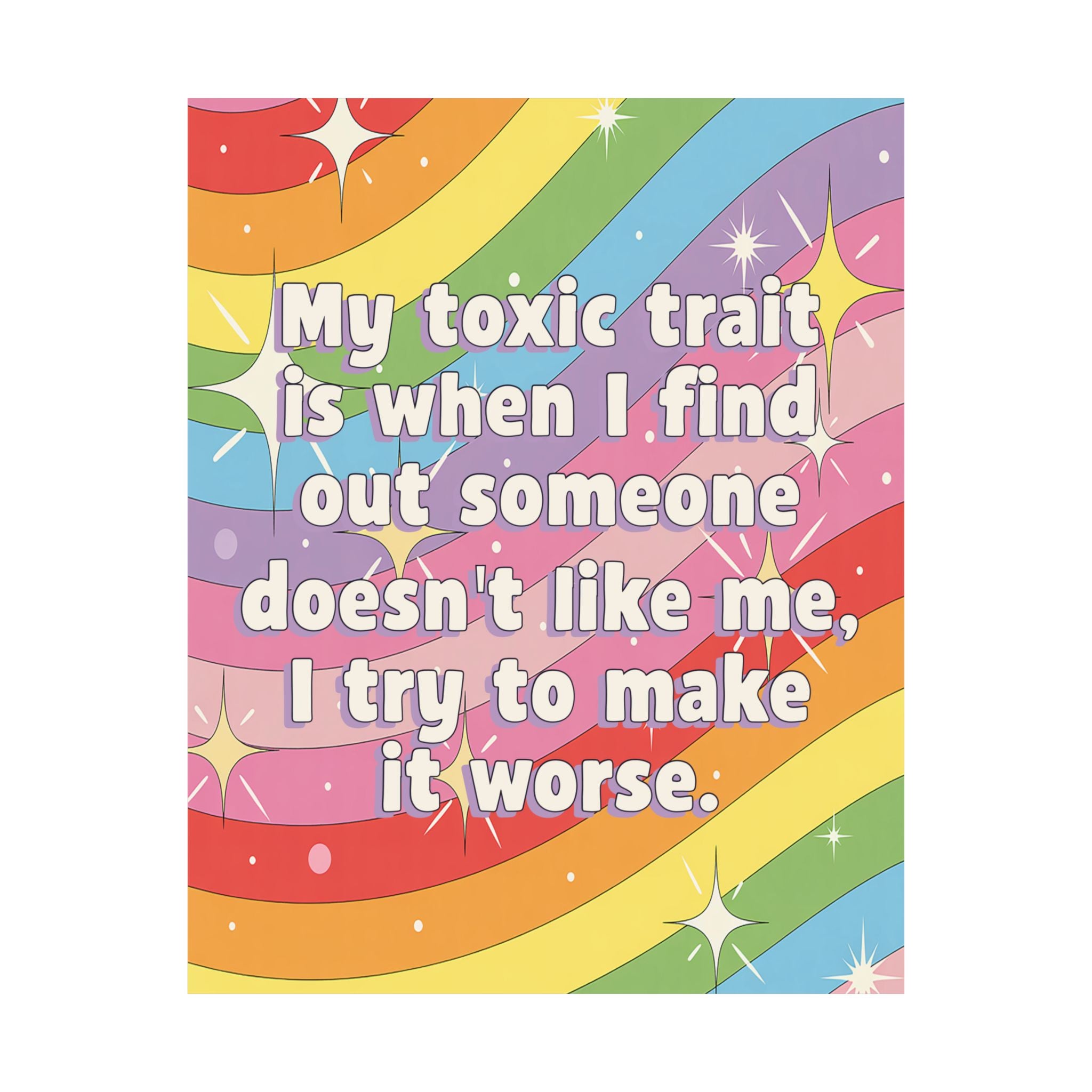 Bespattered Facade "Toxic Trait" Rainbow Giclée Archival Matte Paper Prints